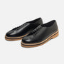 Black Leather Lace-Ups