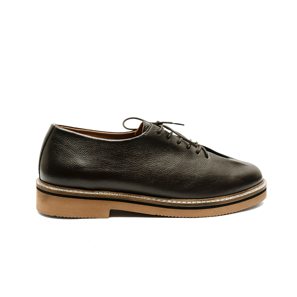 Brown Leather Lace-Ups