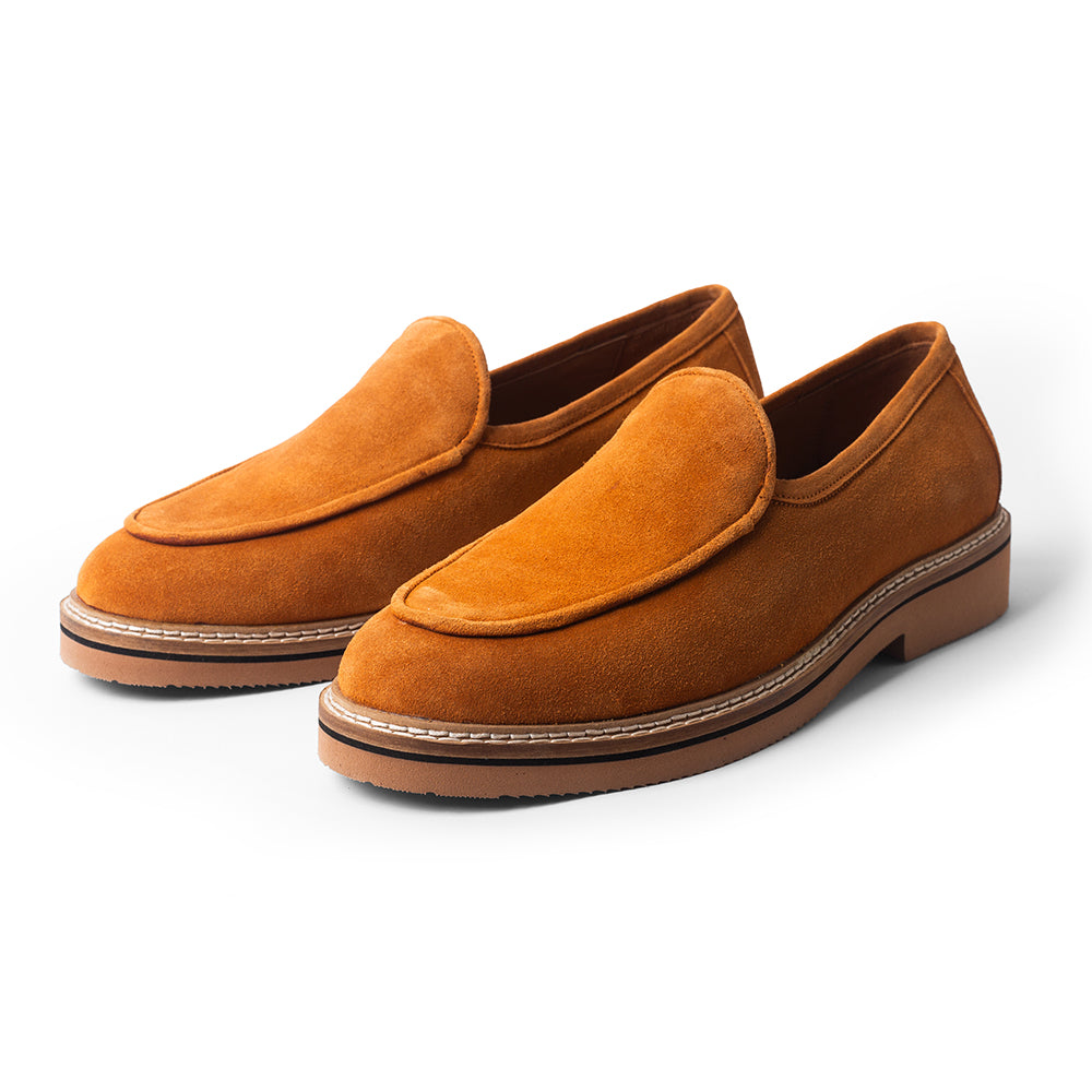 Tan Suede Slip-On