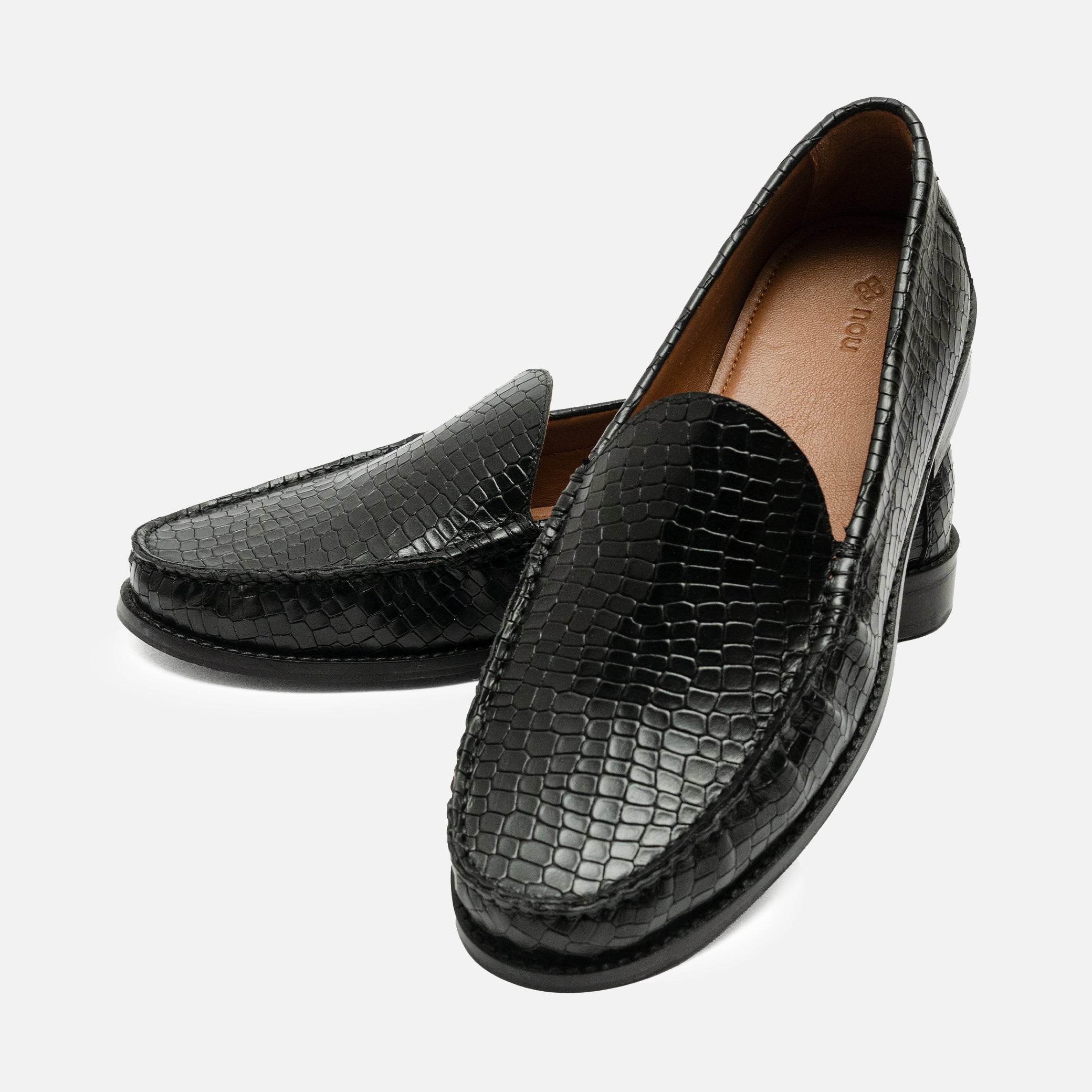 Black Slip-On Loafers