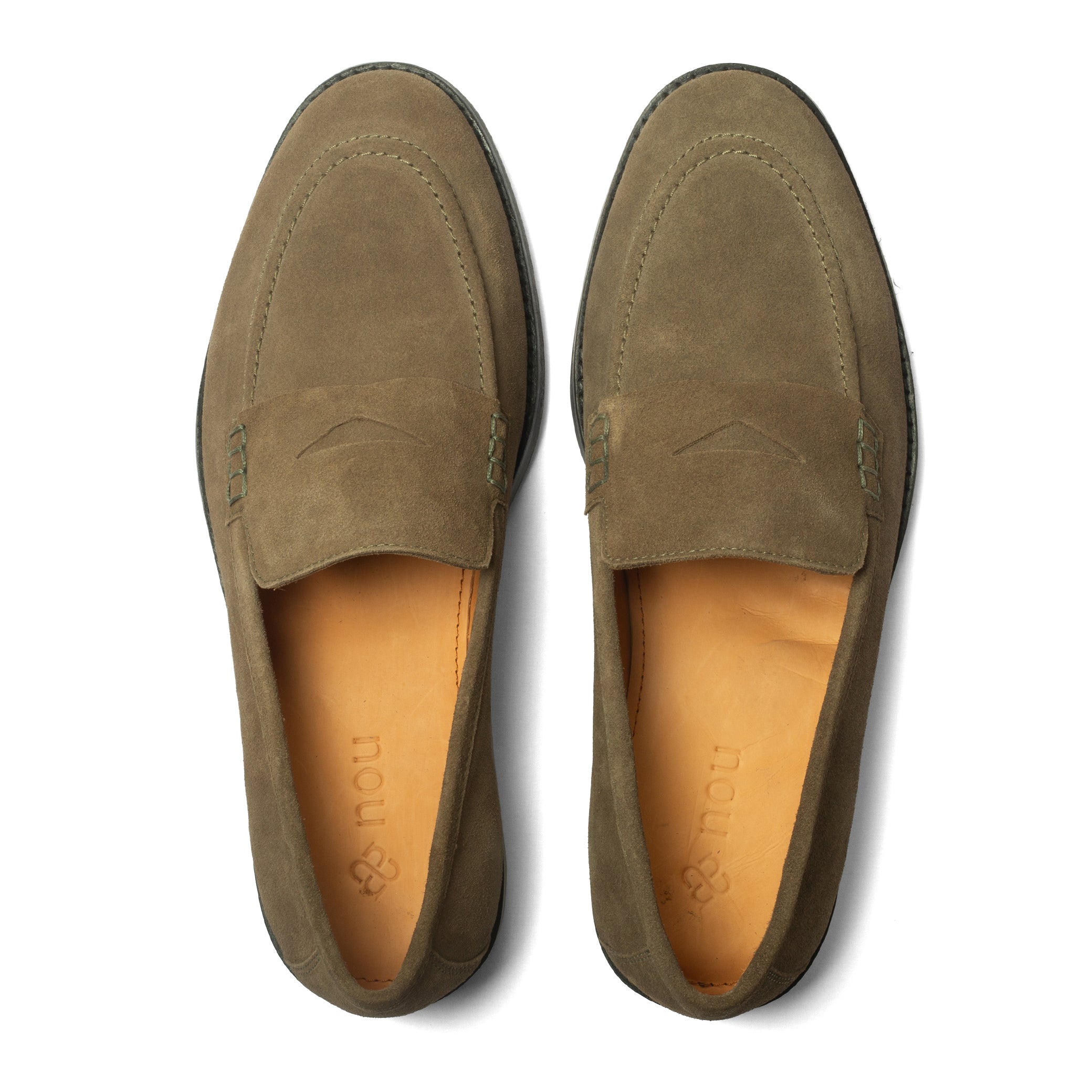 Mint Suede Moccasins