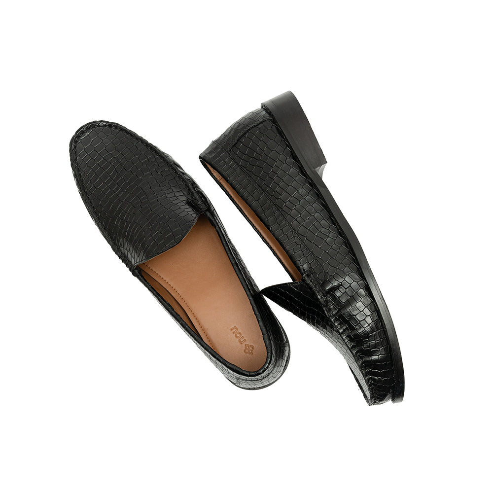 Black Slip-On Loafers