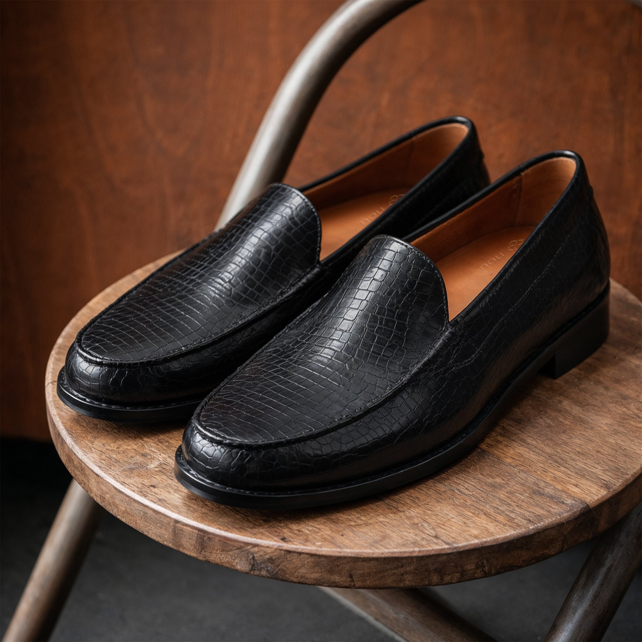 Black Slip-On Loafers