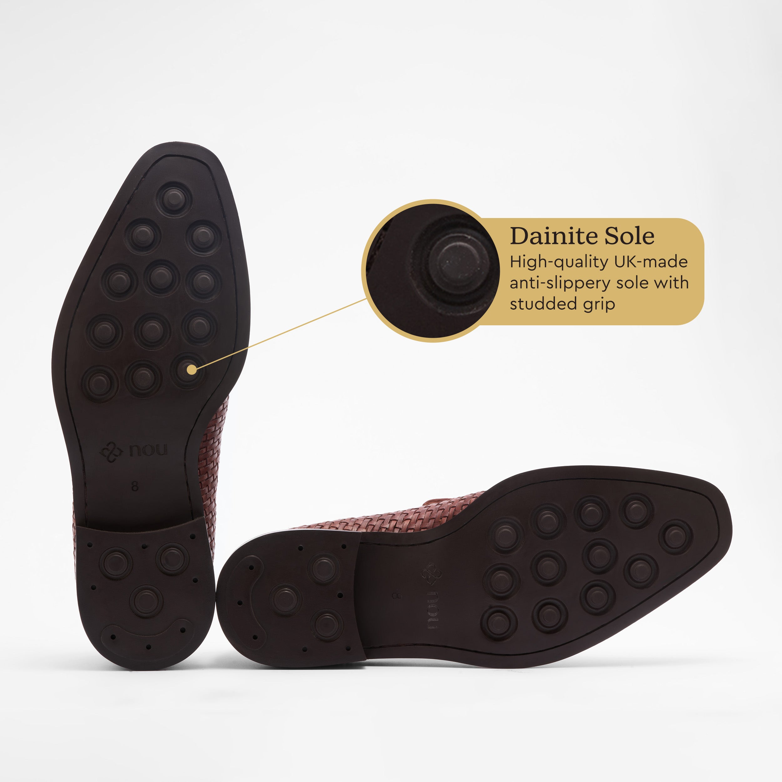 Tan Weaved Cuban Slip Ons