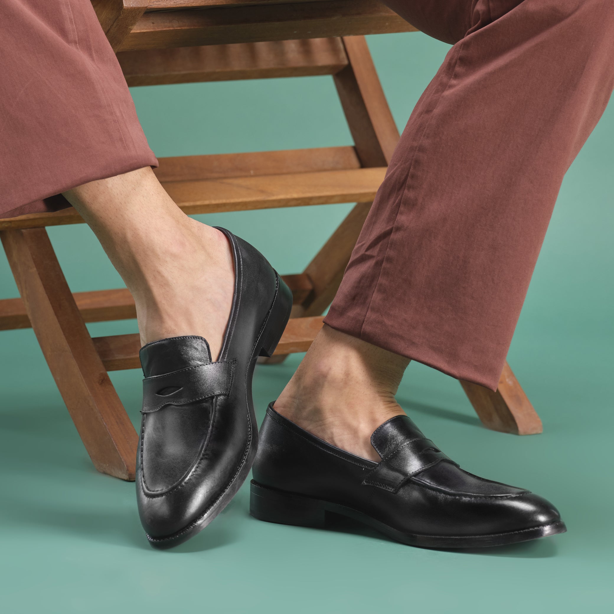 Black Java Moccasins