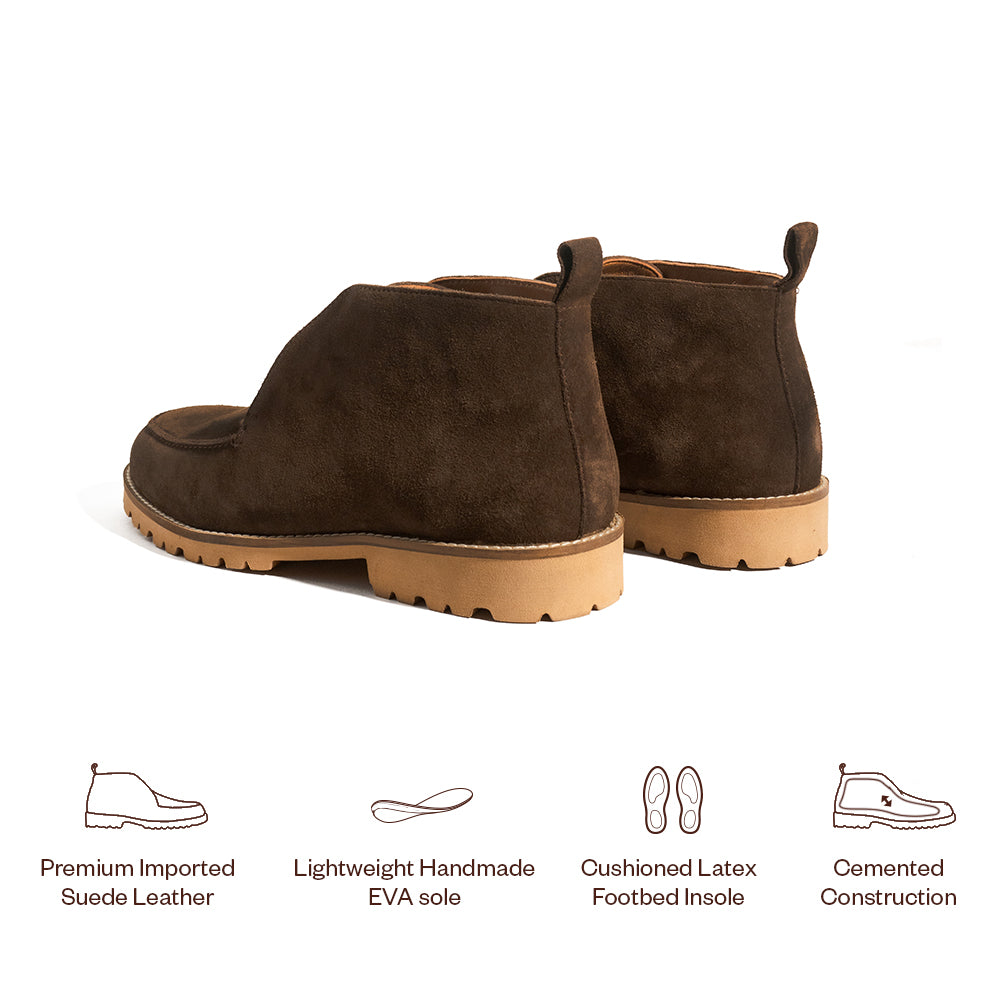 Brown Suede Ankle Boot