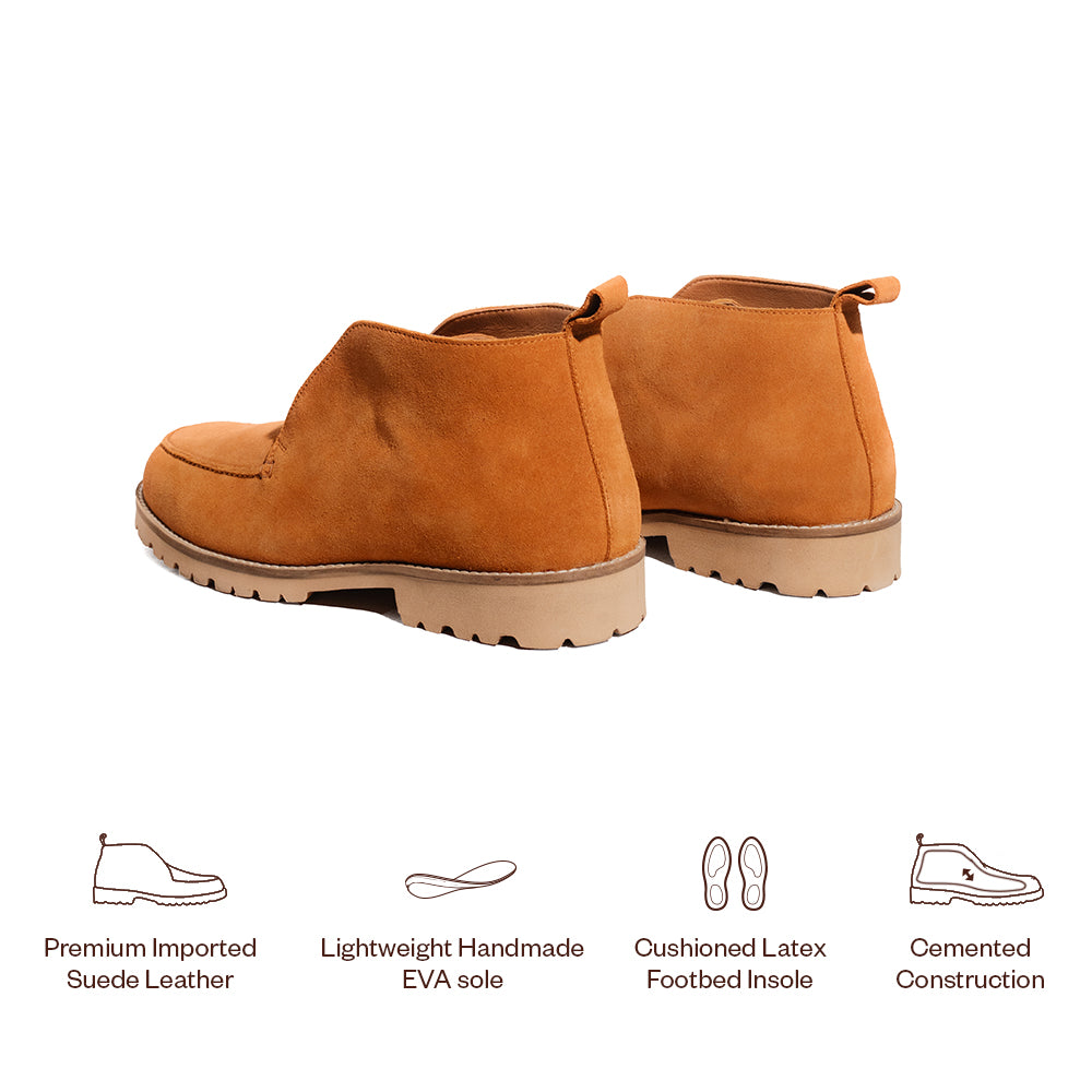 Tan Suede Ankle Boot