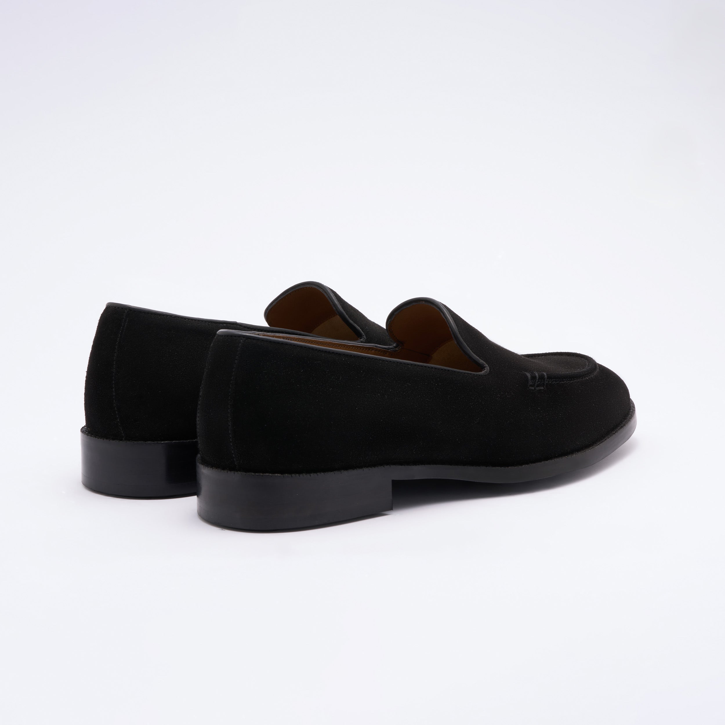 Black Signature Slip Ons