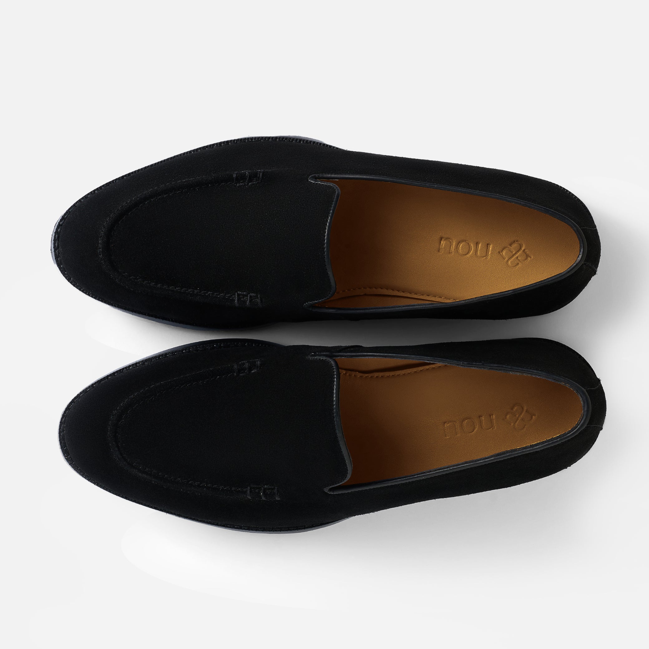 Black Signature Slip Ons