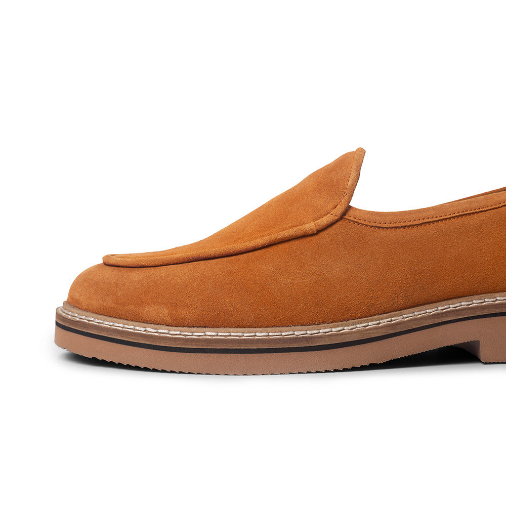 Tan Suede Slip-On