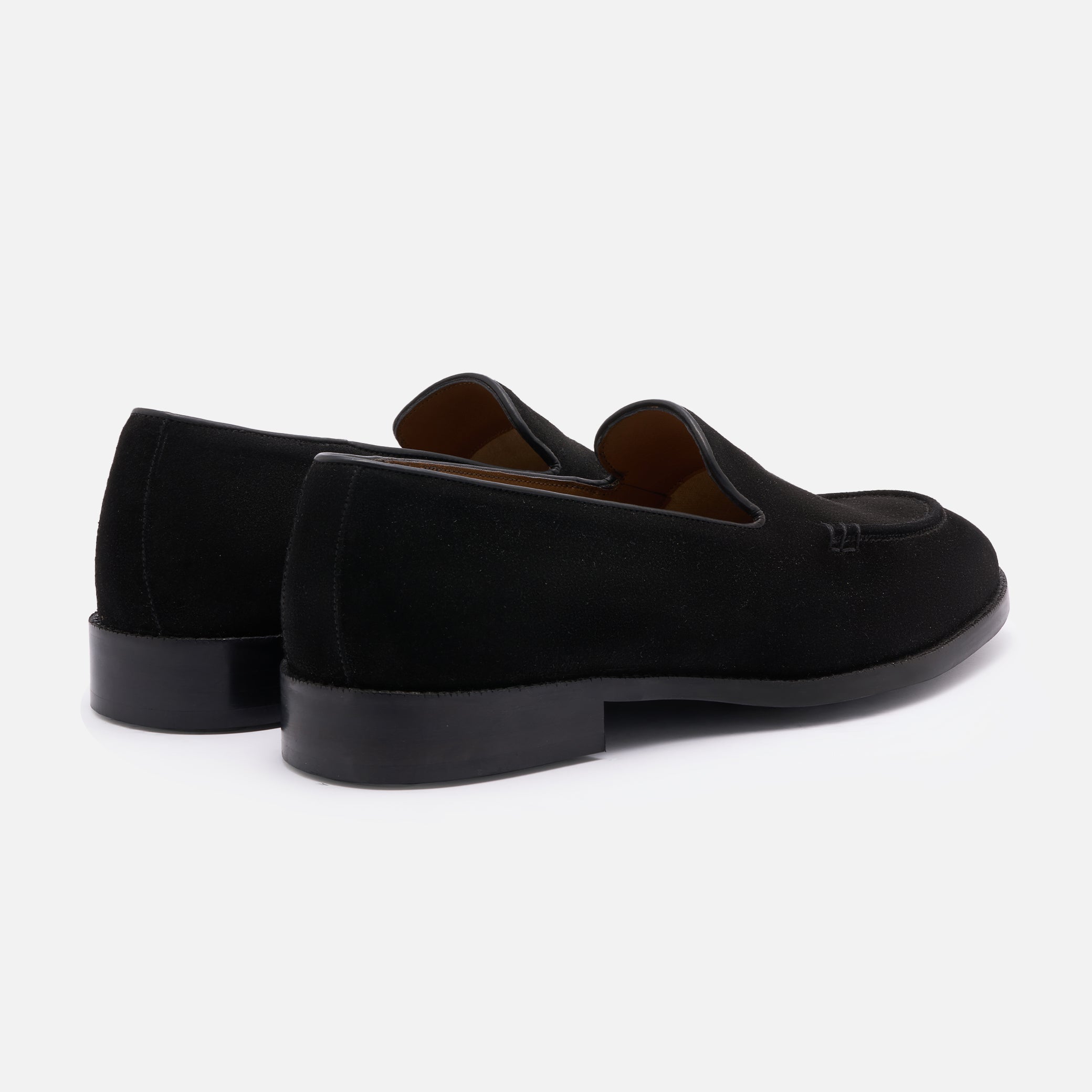 Black Signature Slip Ons