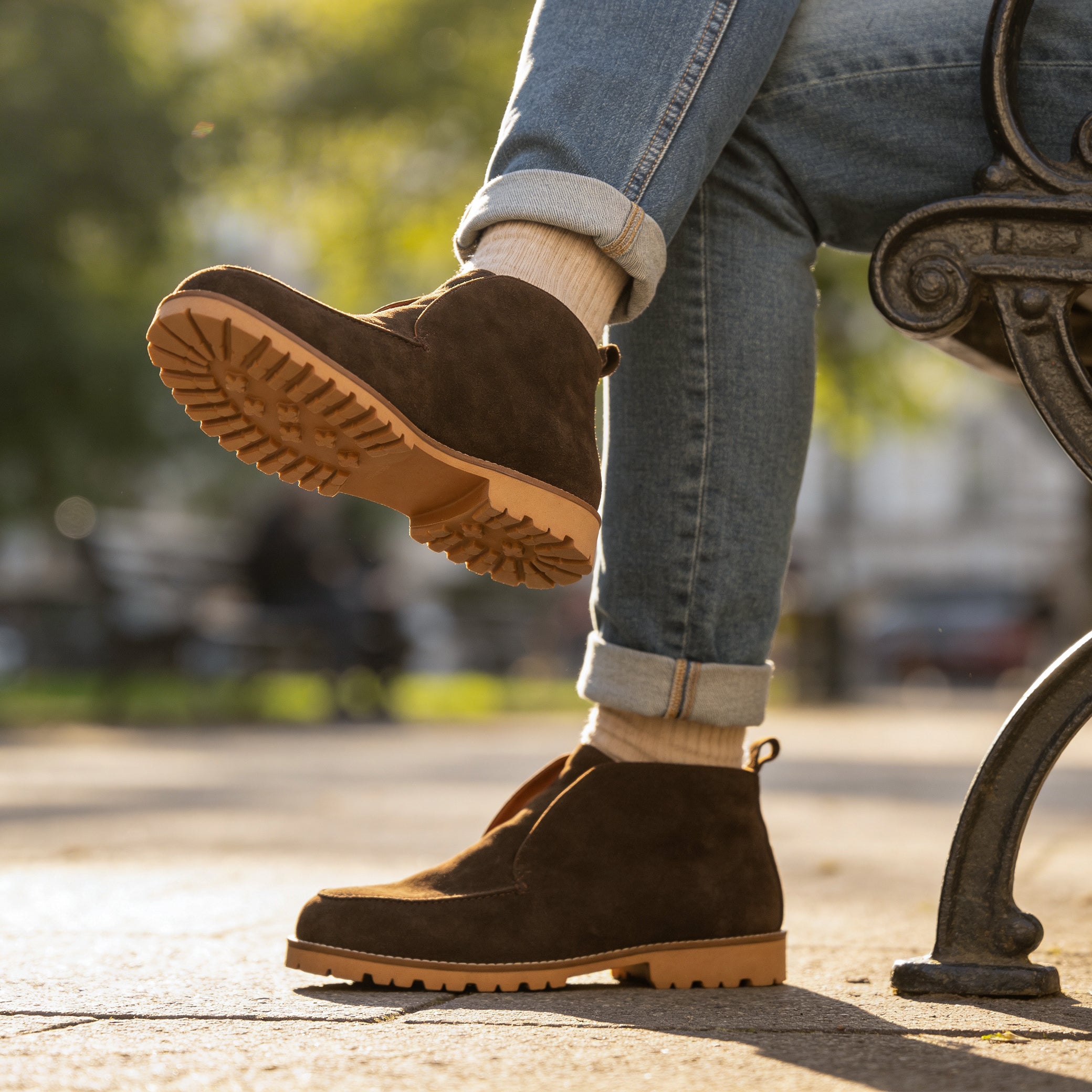 Brown Suede Ankle Boot