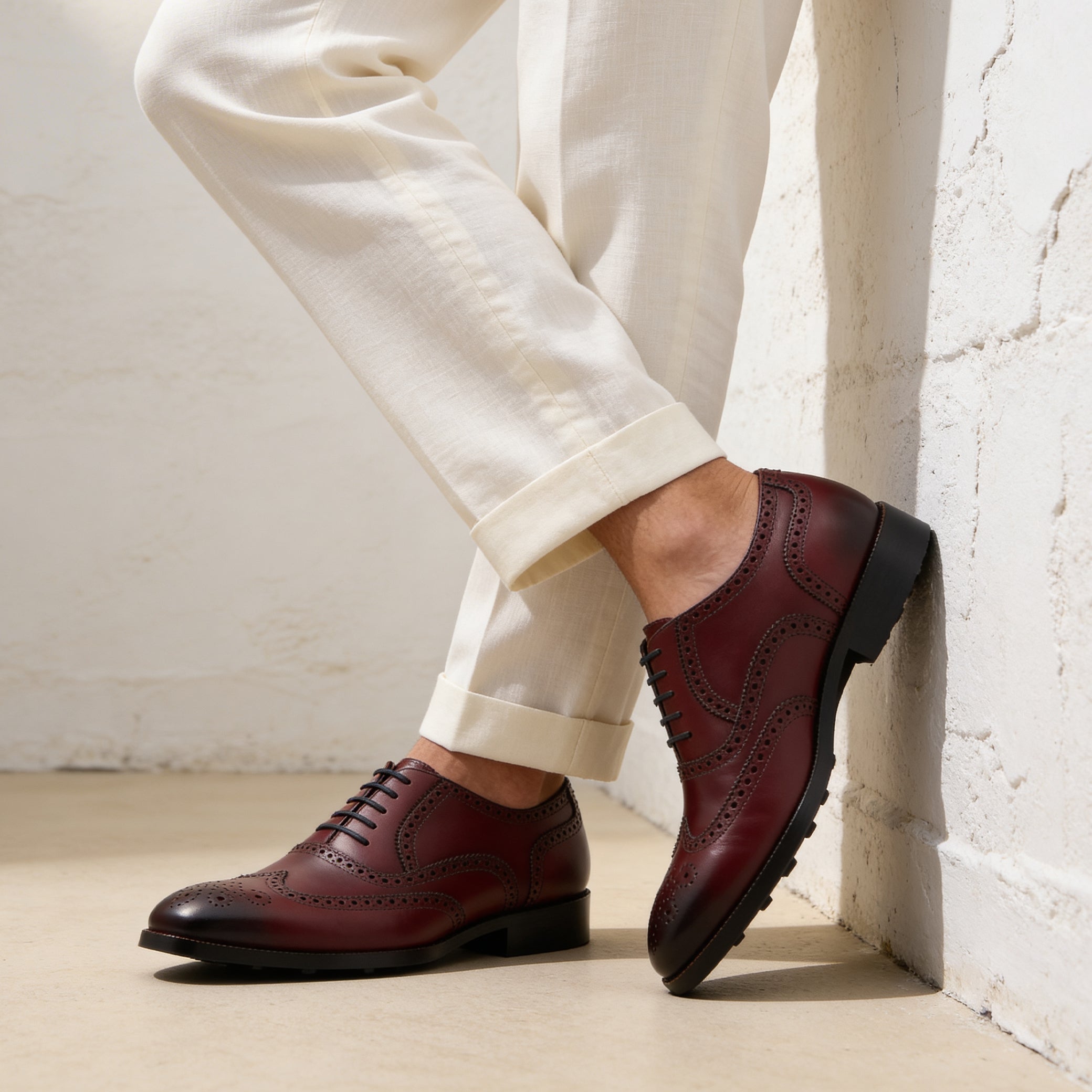 Deep Burgundy Scott Brogue
