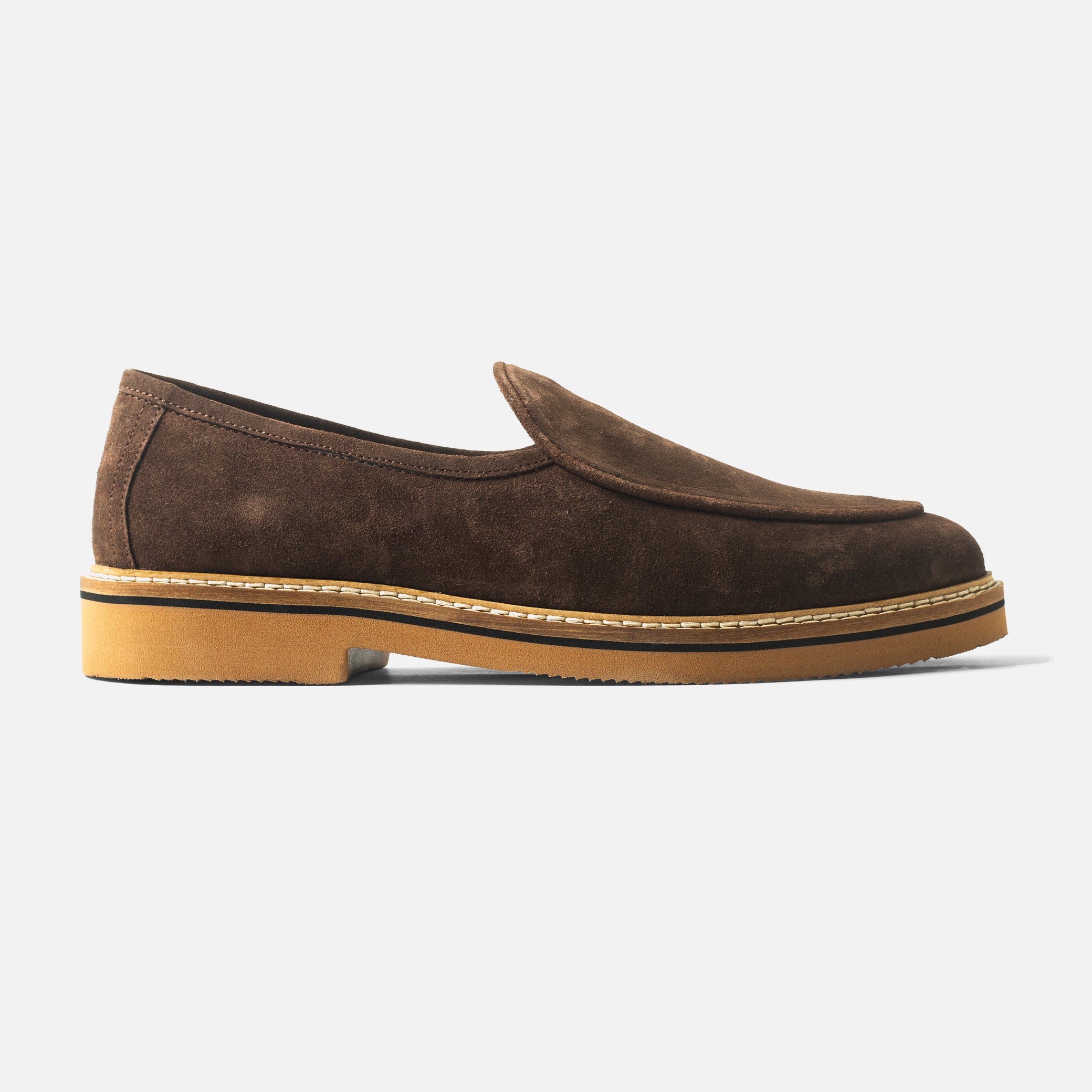Brown Suede Slip-On