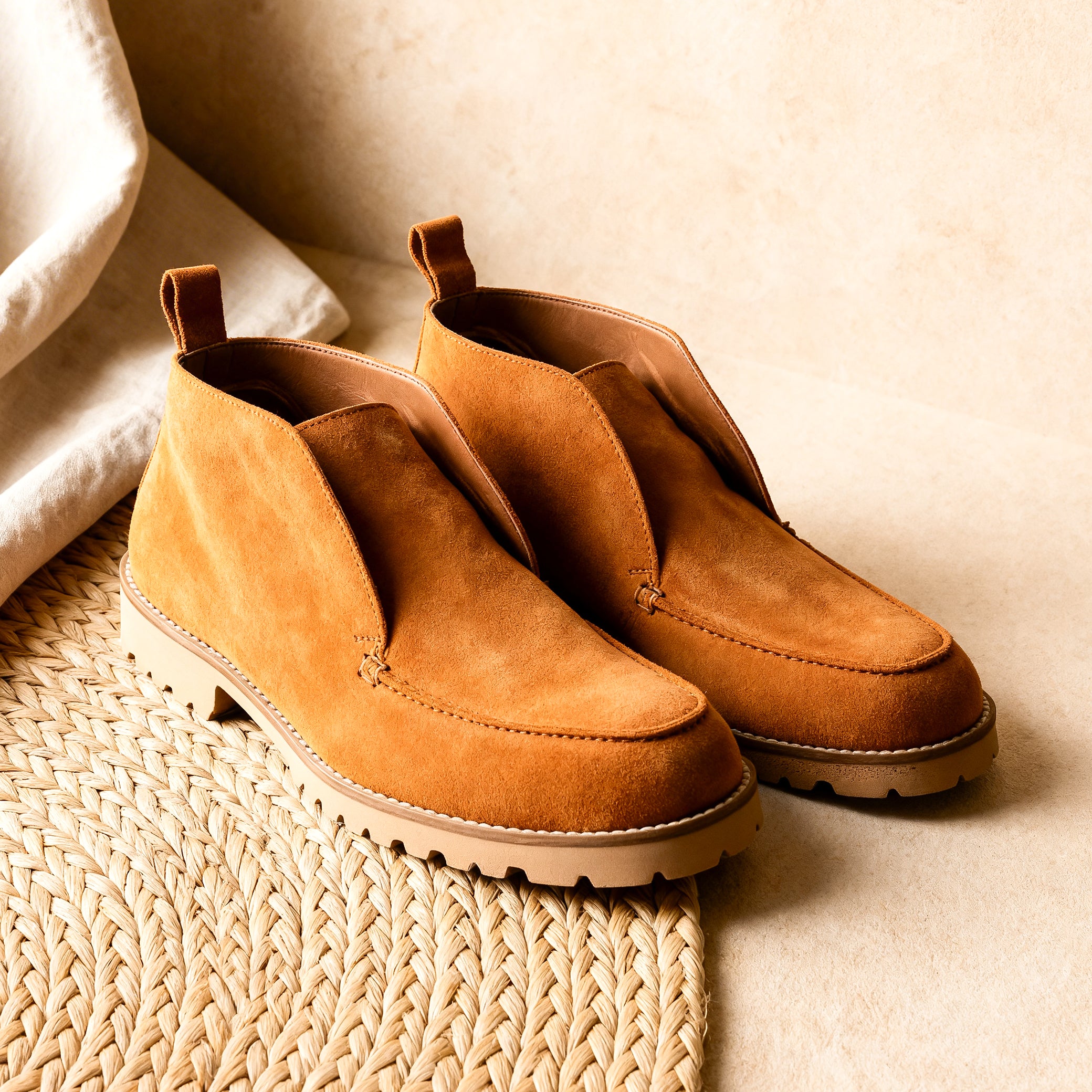 Tan Suede Ankle Boot