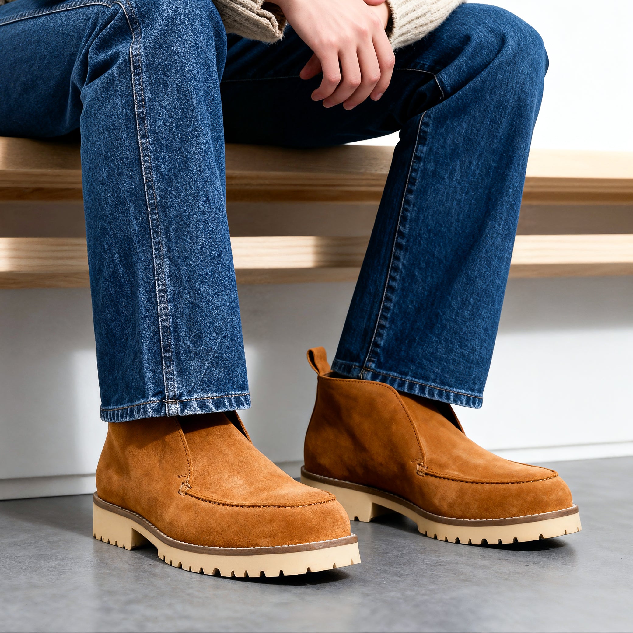 Tan Suede Ankle Boot
