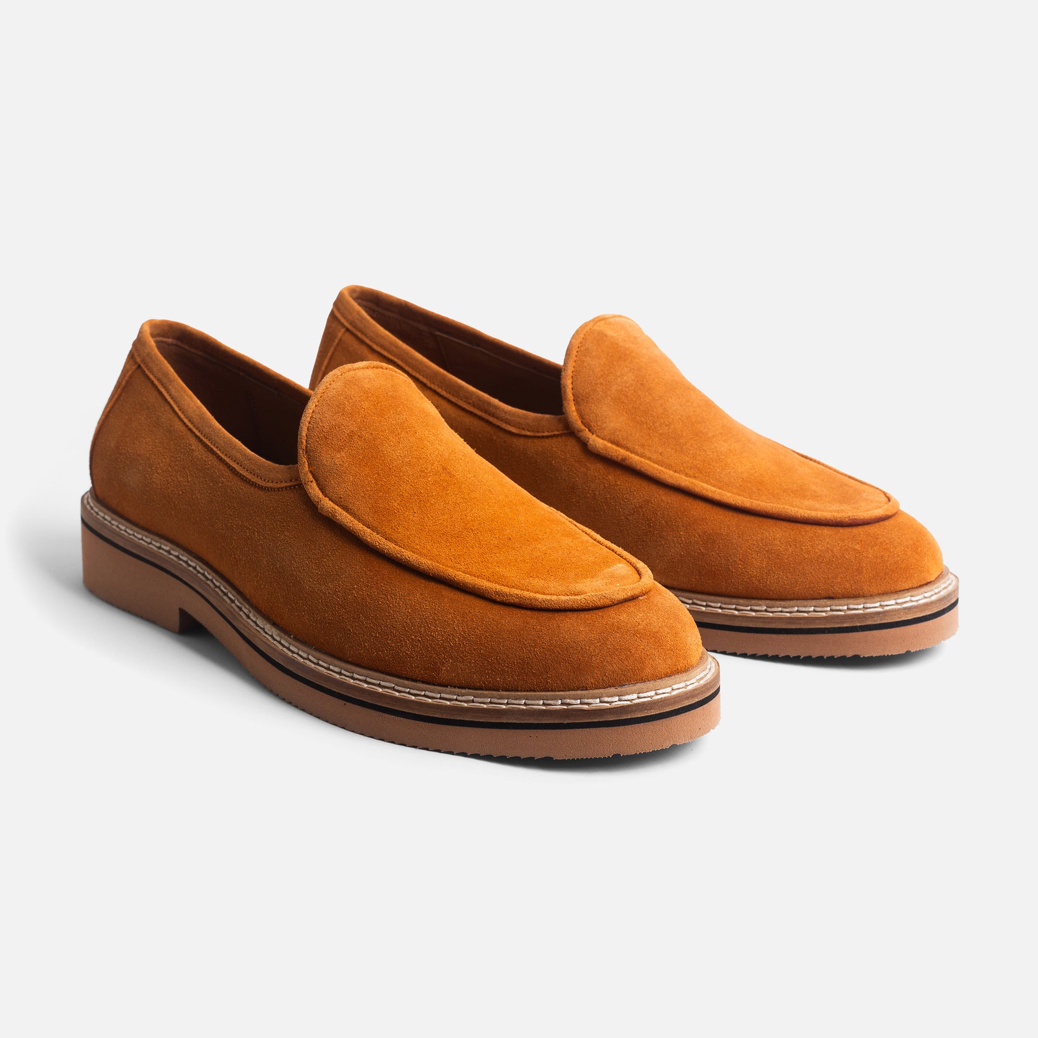 Tan Suede Slip-On