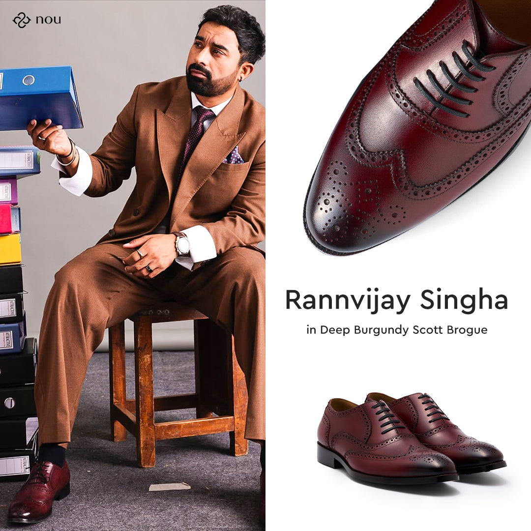 Deep Burgundy Scott Brogue